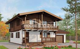 200-011-П Проект двухэтажного дома с мансардой, средний коттедж из арболита, Кызылорда