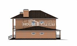 245-003-Л Проект двухэтажного дома и гаражом, просторный домик из кирпича Талдыкорган, House Expert