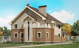 300-004-Л Проект двухэтажного дома, уютный загородный дом из керамзитобетонных блоков Талдыкорган, House Expert