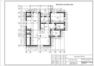 Маркировочный план первого этажа
