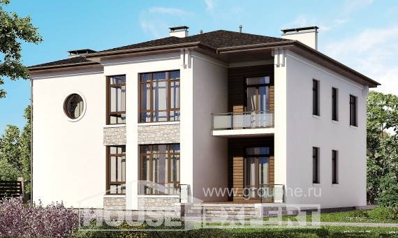300-005-П Проект двухэтажного дома, классический домик из кирпича Тараз, House Expert