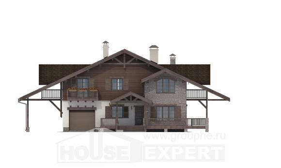 270-001-Л Проект двухэтажного дома мансардный этаж, гараж, уютный дом из кирпича Экибастуз, House Expert