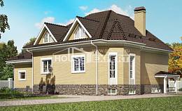 400-001-П Проект трехэтажного дома с мансардой и гаражом, красивый дом из керамзитобетонных блоков, Кокшетау