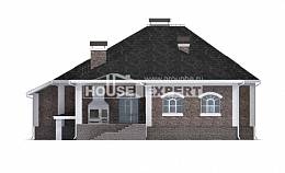 490-001-П Проект трехэтажного дома мансардой и гаражом, большой дом из кирпича Костанай, House Expert