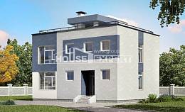 180-005-П Проект двухэтажного дома, просторный дом из пеноблока Туркестан, House Expert