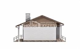 080-004-Л Проект одноэтажного дома, классический домик из твинблока Атырау, House Expert