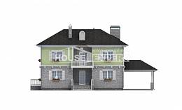 155-006-П Проект двухэтажного дома, гараж, современный коттедж из керамзитобетонных блоков, Костанай