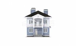 120-001-П Проект двухэтажного дома, современный коттедж из арболита Петропавловск, House Expert