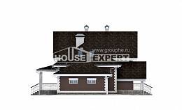 190-003-Л Проект двухэтажного дома с мансардным этажом и гаражом, просторный коттедж из пеноблока, House Expert