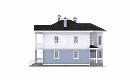 120-001-П Проект двухэтажного дома, компактный загородный дом из газобетона Петропавловск, House Expert