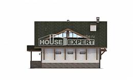 190-007-П Проект двухэтажного дома с мансардой, гараж, уютный дом из кирпича Темиртау, House Expert