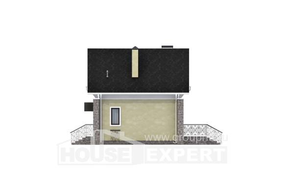 150-012-П Проект двухэтажного дома мансардный этаж, доступный дом из газобетона Тараз, House Expert