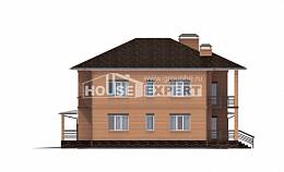 245-003-Л Проект двухэтажного дома, гараж, уютный домик из кирпича, Темиртау