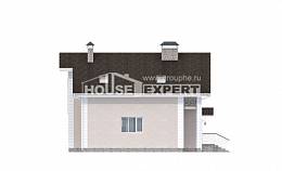 150-002-П Проект двухэтажного дома мансардой, гараж, скромный домик из пеноблока, House Expert