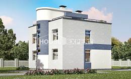 180-005-П Проект двухэтажного дома, красивый загородный дом из теплоблока Кызылорда, House Expert
