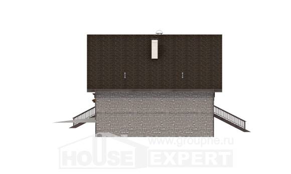 300-003-П Проект трехэтажного дома мансардой и гаражом, большой дом из кирпича Кызылорда, House Expert