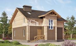160-014-П Проект двухэтажного дома, недорогой домик из газобетона Семей, House Expert