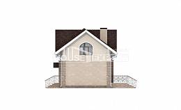 150-012-Л Проект двухэтажного дома мансардой, недорогой коттедж из теплоблока Актау, House Expert