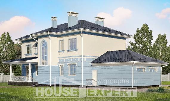 285-003-Л Проект двухэтажного дома, гараж, красивый дом из кирпича, Кызылорда