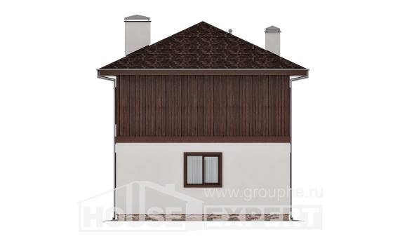 100-006-Л Проект двухэтажного дома, современный домик из керамзитобетонных блоков Рудный, House Expert