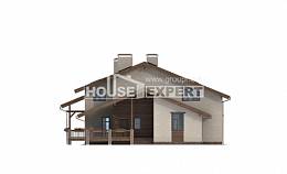 240-003-П Проект двухэтажного дома мансардой, уютный дом из кирпича Караганда, House Expert