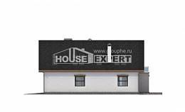 185-005-П Проект двухэтажного дома мансардой, гараж, уютный коттедж из арболита Рудный, House Expert