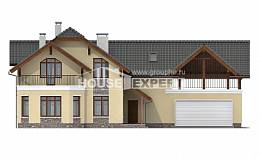 255-003-П Проект трехэтажного дома мансардный этаж и гаражом, уютный коттедж из керамзитобетонных блоков Актобе, House Expert