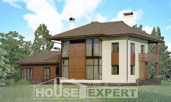 300-001-П Проект двухэтажного дома, просторный домик из кирпича Кокшетау, House Expert