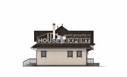 200-001-Л Проект двухэтажного дома мансардой, гараж, простой дом из поризованных блоков, House Expert