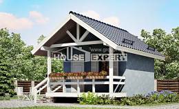 020-001-Л Проект одноэтажного дома, классический домик из дерева Рудный, House Expert