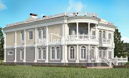 505-001-П Проект двухэтажного дома и гаражом, просторный загородный дом из твинблока Кызылорда, House Expert