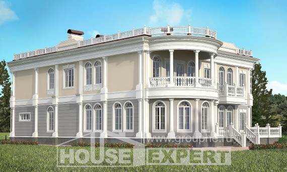 505-001-П Проект двухэтажного дома и гаражом, просторный загородный дом из твинблока Кызылорда, House Expert