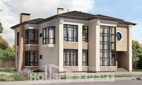 300-005-Л Проект двухэтажного дома, уютный домик из кирпича, Шымкент