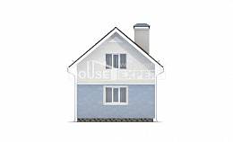 095-002-П Проект двухэтажного дома с мансардой, доступный домик из газосиликатных блоков, Кокшетау
