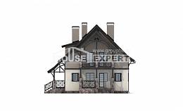 180-014-П Проект двухэтажного дома с мансардой, красивый загородный дом из бризолита Уральск, House Expert