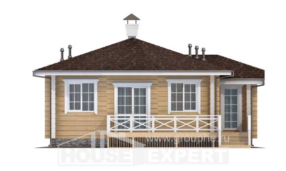 095-001-Л Проект одноэтажного дома, современный загородный дом из дерева Костанай, House Expert