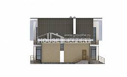 170-006-Л Проект двухэтажного дома с мансардой, бюджетный домик из блока Актобе, House Expert