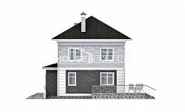 090-003-П Проект двухэтажного дома, красивый загородный дом из пеноблока, Петропавловск