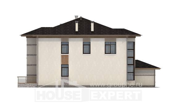 345-001-П Проект двухэтажного дома, огромный дом из поризованных блоков, Темиртау