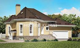 400-001-П Проект трехэтажного дома с мансардой и гаражом, красивый загородный дом из арболита Астана, House Expert