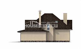 275-003-П Проект двухэтажного дома мансардный этаж и гаражом, уютный дом из кирпича Актау, House Expert