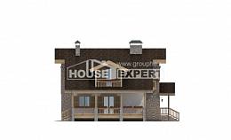 150-004-П Проект двухэтажного дома мансардный этаж, красивый домик из блока Талдыкорган, House Expert