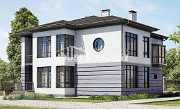 300-006-Л Проект двухэтажного дома и гаражом, современный загородный дом из кирпича Павлодар, House Expert