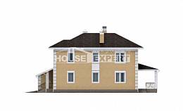 220-006-Л Проект двухэтажного дома и гаражом, классический домик из арболита Петропавловск, House Expert