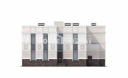 400-005-Л Проект двухэтажного дома, гараж, огромный коттедж из кирпича, Караганда