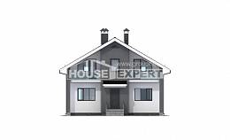 150-005-Л Проект двухэтажного дома с мансардой, бюджетный дом из теплоблока Костанай, House Expert