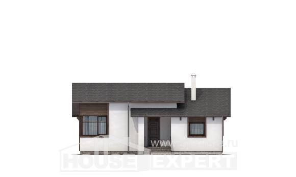 110-003-П Проект одноэтажного дома, бюджетный домик из твинблока, Кызылорда