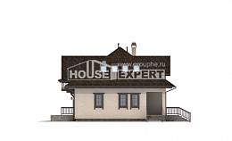 200-001-Л Проект двухэтажного дома с мансардой, гараж, простой дом из арболита Кокшетау, House Expert