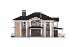 520-001-П Проект трехэтажного дома, большой коттедж из блока Актобе, House Expert