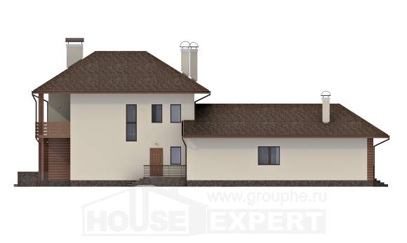 300-001-П Проект двухэтажного дома, уютный загородный дом из кирпича Караганда, House Expert